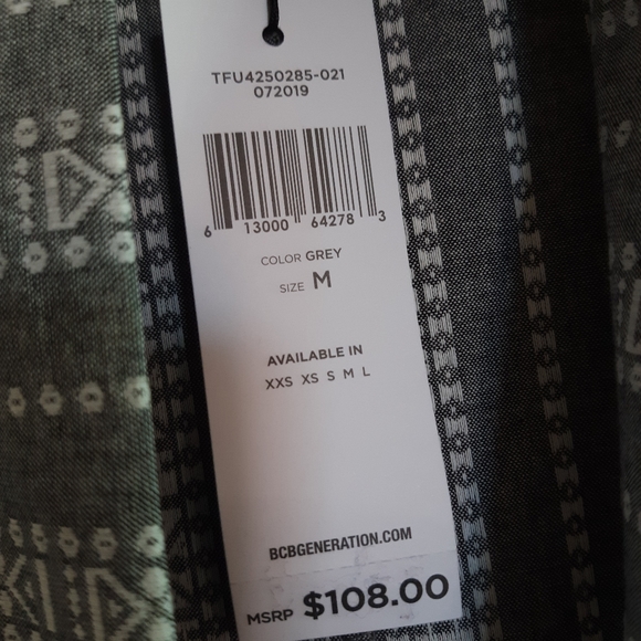 striped lace down long vest - Picture 6 of 6